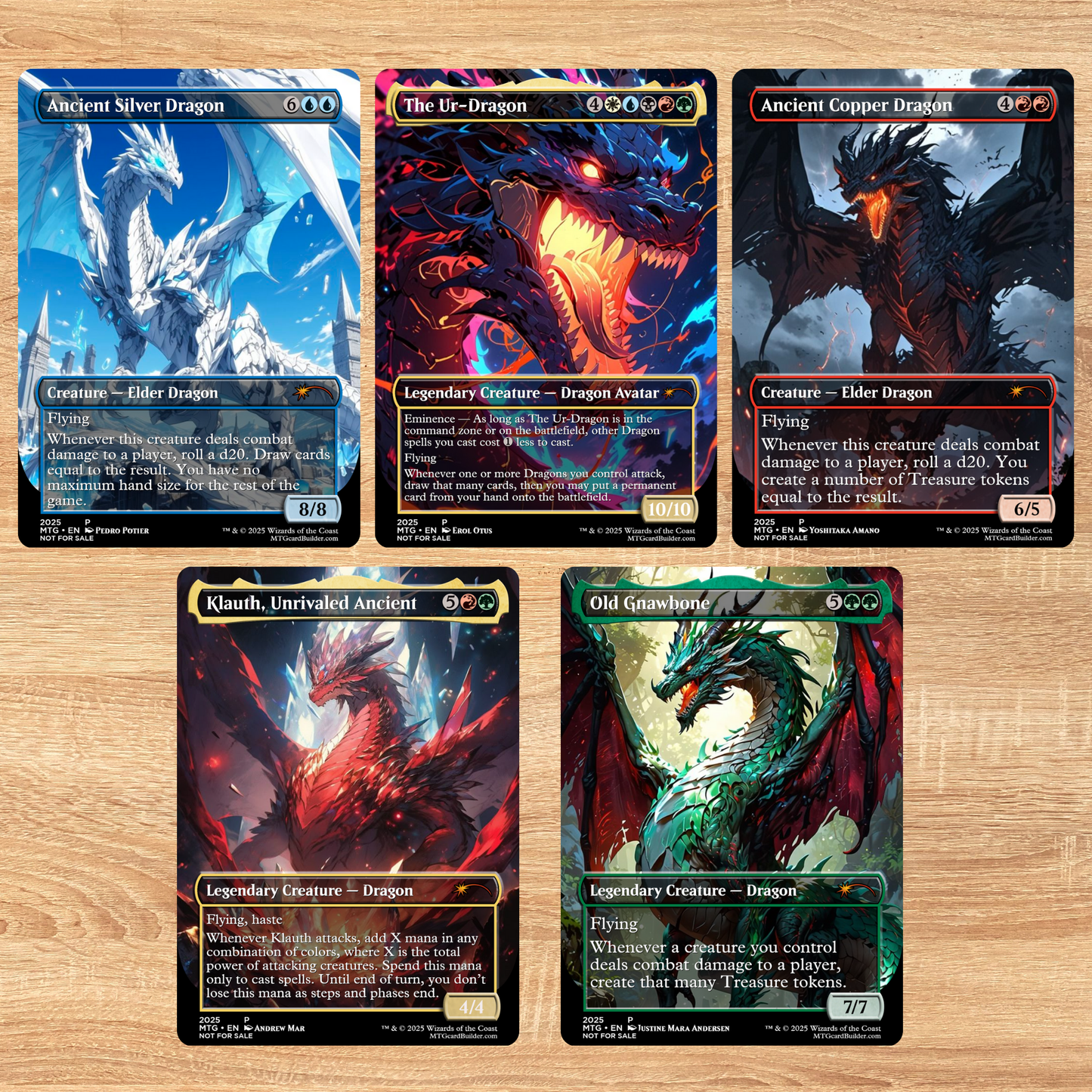Dragon Spell Proxies (10 Cards)