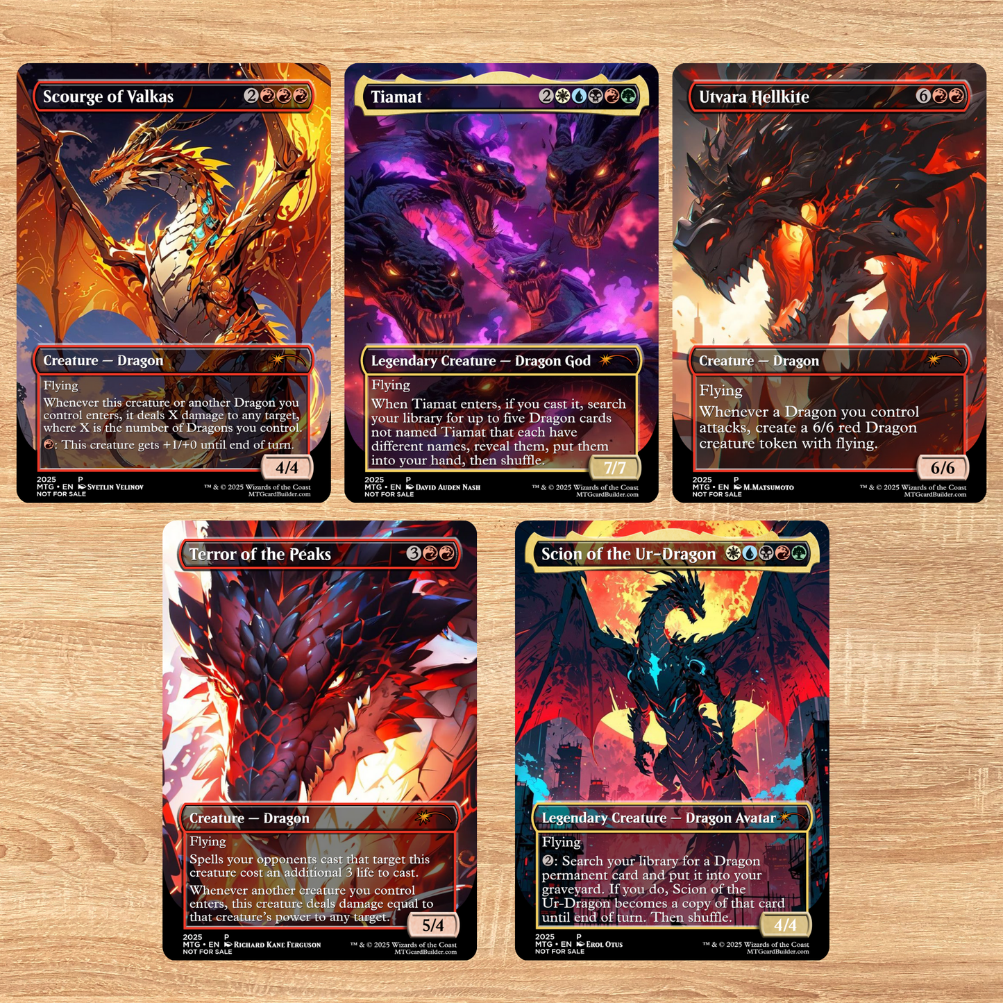 Dragon Spell Proxies (10 Cards)