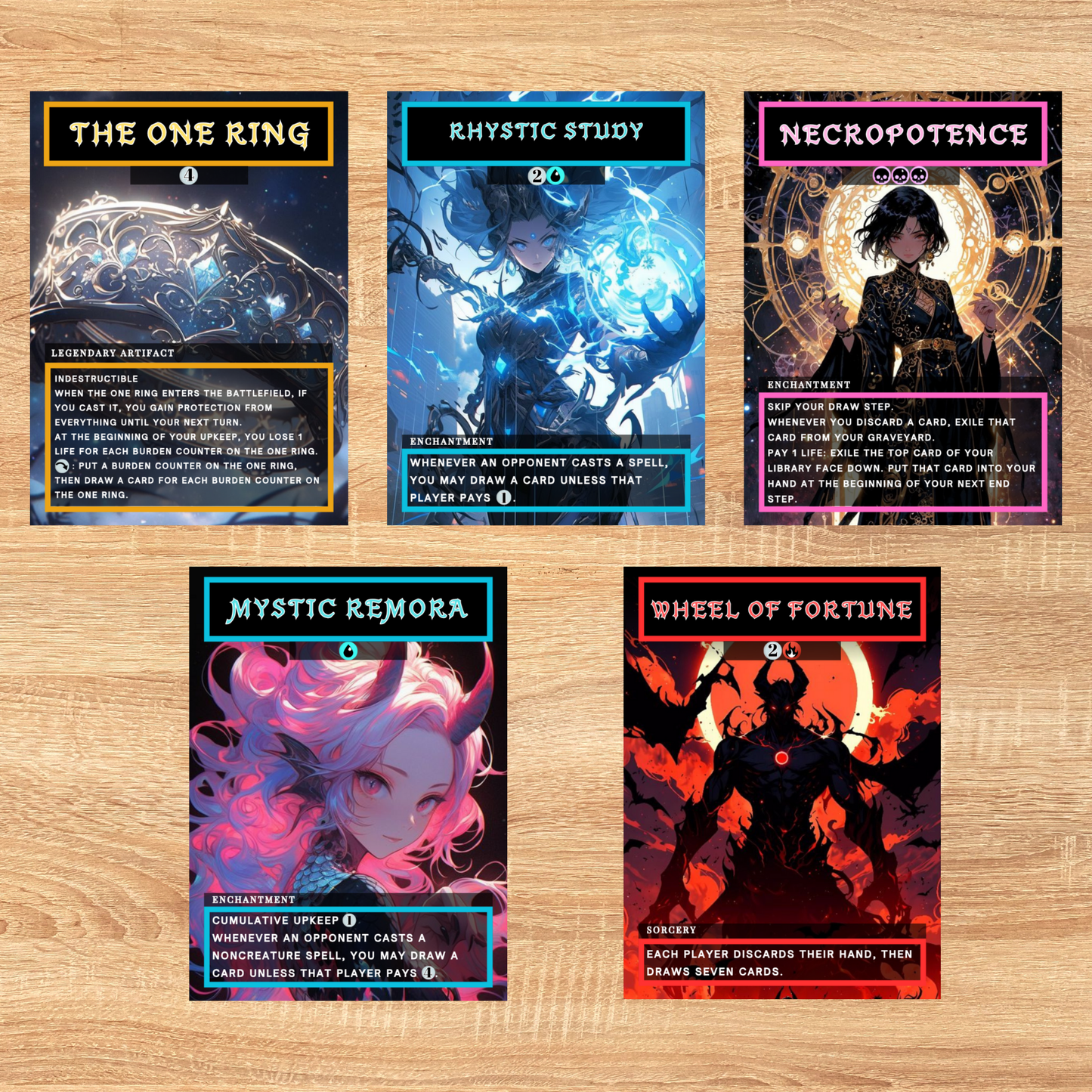 Card Draw Proxies (10 Cards)