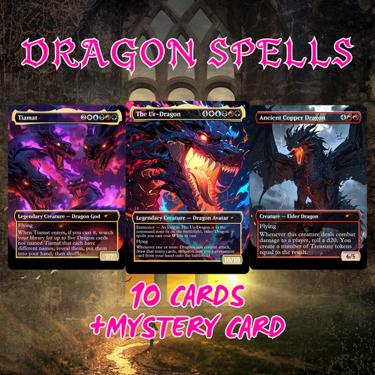 Dragon Spell Proxies (10 Cards)